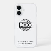 Simple Minimal Custom Business Company Logo iPhone 16 Hoesje (Achterkant)