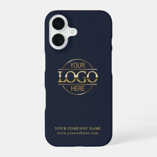 Simple Minimal Custom Business Company Logo iPhone 16 Hoesje (Achterkant)