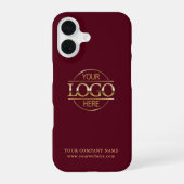Simple Minimal Custom Business Company Logo iPhone 16 Hoesje (Achterkant)