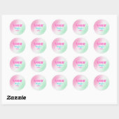 Simple Minimal Custom Business Company Logo Ronde Sticker (Vel)