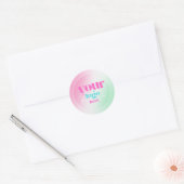 Simple Minimal Custom Business Company Logo Ronde Sticker (Envelop)