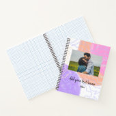 simple minimal customized name monogram couple th notitieboek (Binnen)