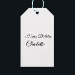 SIMPLE MINIMAL.CUTIE ADD NAME BABY happy birthday  Cadeaulabel<br><div class="desc">Design</div>