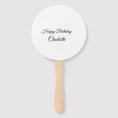 SIMPLE MINIMAL.CUTIE ADD NAME BABY happy birthday  Handwaaier (Voorkant)