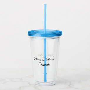 SIMPLE MINIMAL.CUTIE VOEG NAAM TOE BABY happy Hall Acryl Drinkbeker