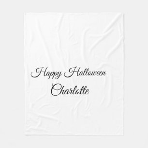 SIMPLE MINIMAL.CUTIE VOEG NAAM TOE BABY happy Hall Fleece Deken