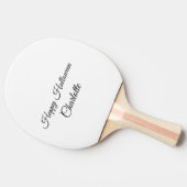 SIMPLE MINIMAL.CUTIE VOEG NAAM TOE BABY happy Hall Tafeltennisbatje (Zijkant)