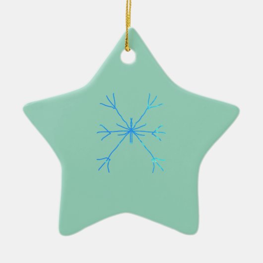 Simple minimal elegant custom circle photo collage keramisch ornament (Voorkant)