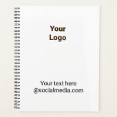 Simple minimal elegant custom logo here company    planner (Voorkant)