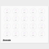 Simple minimal elegant custom logo here company ronde sticker (Vel)