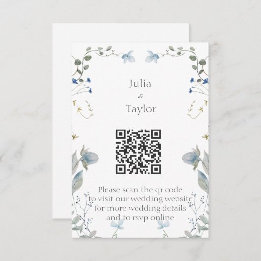 Simple Minimal Enclosure Card Informatiekaartje (Voorkant / Achterkant)