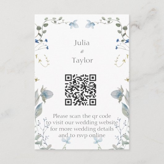 Simple Minimal Enclosure Card Informatiekaartje (Voorkant)