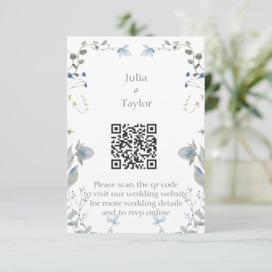 Simple Minimal Enclosure Card Informatiekaartje (Staand voorkant)