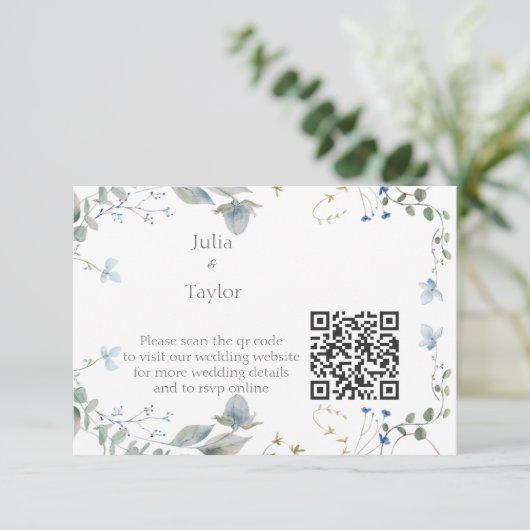 Simple Minimal Enclosure Card Informatiekaartje (Staand voorkant)