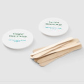 Simple minimal green happy holidays Christmas  Handwaaier (Niet-gemonteerd)