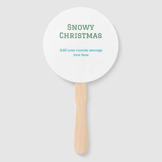 Simple minimal green happy holidays Christmas  Handwaaier (Voorkant)