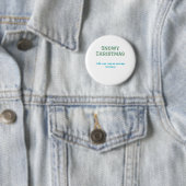 Simple minimal green happy holidays Christmas  Ronde Button 5,7 Cm (In situ)