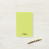 Simple Minimal Modern Green Professional  Post-it® Notes (Op bureau)