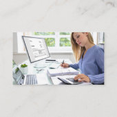 Simple Minimal Modern Professional Logo Photo Visitekaartje (Achterkant)