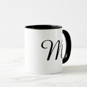 Simple Minimal Monogram Logo add your  Coffee Mug Mok (Voorkant rechts)