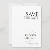 Simple minimal Photo Save the Date Card Kaart (Voorkant)