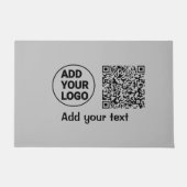 Simple minimal q r code add logo scan code name te deurmat (Voorkant)