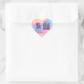 Simple minimal q r code add logo scan code name we hart sticker (Tas)