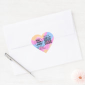 Simple minimal q r code add logo scan code name we hart sticker (Envelop)