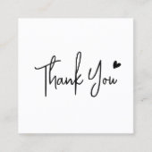 simple minimal script thank you for your order vierkante visitekaartje (Voorkant)