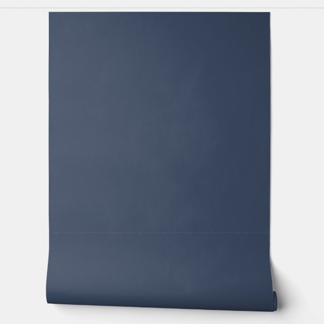simple minimal solid color custom blue gray rich  behang (Afrollen)