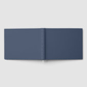 simple minimal solid color custom blue gray rich  gastenboek (Volledig)
