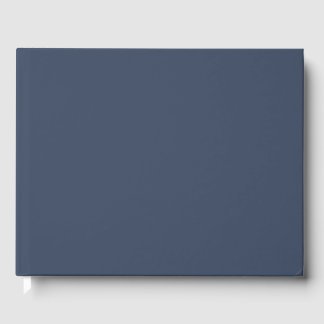 simple minimal solid color custom blue gray rich gastenboek