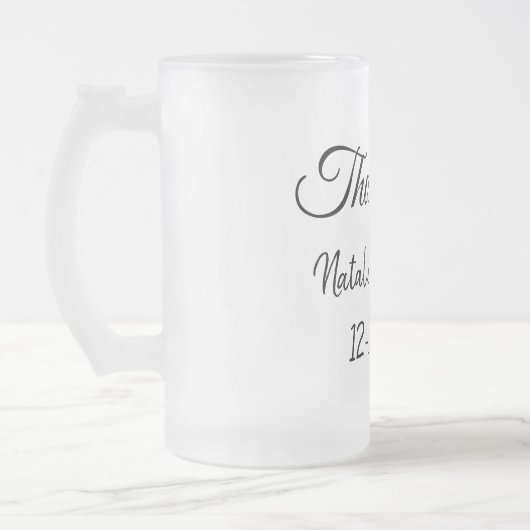 Simple minimal thank you couple name text date cus matglas bierpul (Links)