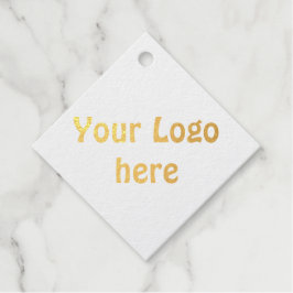 Simple Minimal Voeg uw logo-tekstgegevens toe foli Bedankjes Labels