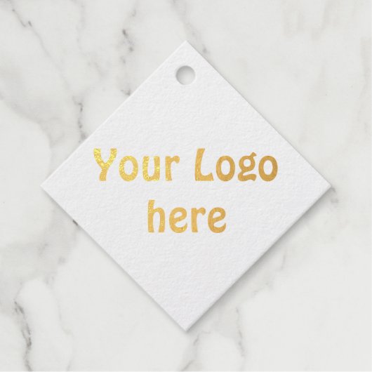 Simple Minimal Voeg uw logo-tekstgegevens toe foli Bedankjes Labels (Voorkant)