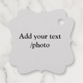 Simple Minimal Voeg uw logo-tekstgegevens toe foli Bedankjes Labels (Achterkant)