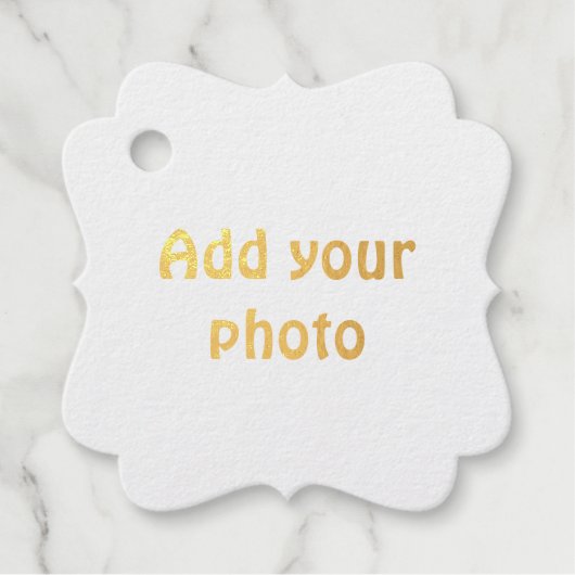 Simple Minimal Voeg uw logo-tekstgegevens toe foli Bedankjes Labels (Voorkant)