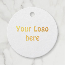 Simple Minimal Voeg uw logo-tekstgegevens toe foli Bedankjes Labels