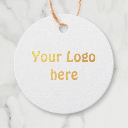 Simple Minimal Voeg uw logo-tekstgegevens toe foli Bedankjes Labels (Voorkant)