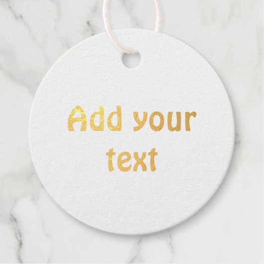 Simple Minimal Voeg uw logo-tekstgegevens toe foli Bedankjes Labels (Voorkant)