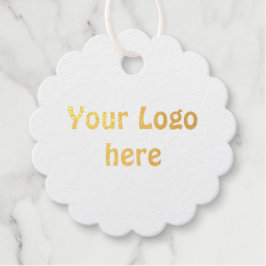 Simple Minimal Voeg uw logo-tekstgegevens toe foli Bedankjes Labels