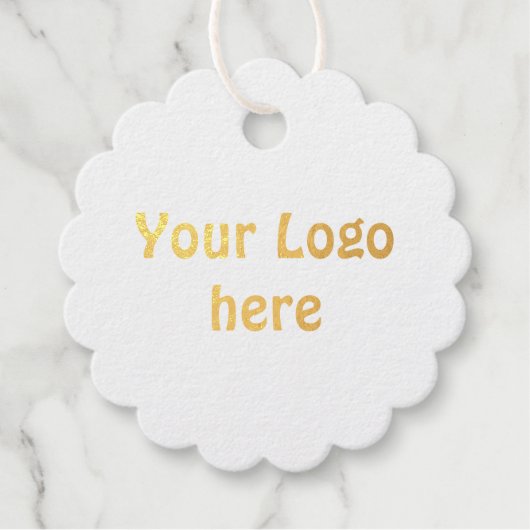 Simple Minimal Voeg uw logo-tekstgegevens toe foli Bedankjes Labels (Voorkant)