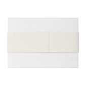 Simple Minimalist Antique Ivory Monogram Uitnodigingen Wikkel (Achterkant Voorbeeld)