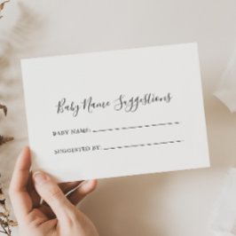 Simple Minimalist Baby Name Suggestions Kaart