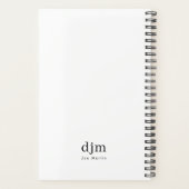 Simple Minimalist Black & White Planner (Achterkant)