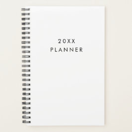 Simple Minimalist Black & White Planner