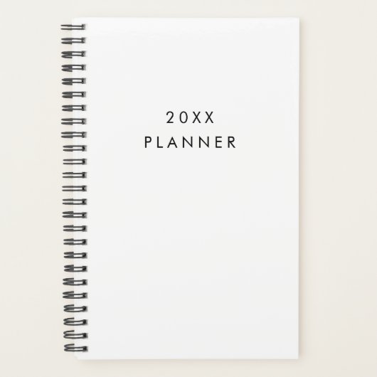 Simple Minimalist Black & White Planner (Voorkant)