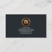 Simple Minimalist BODMAS-Wiskunde Symbool Wiskunde Visitekaartje (Achterkant)