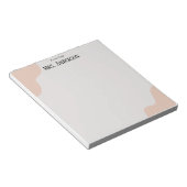 Simple Minimalist Boho Teacher Notepad  Notitieblok (Schuin)