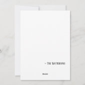 Simple Minimalist Christmas Feestdagenkaart (Achterkant)